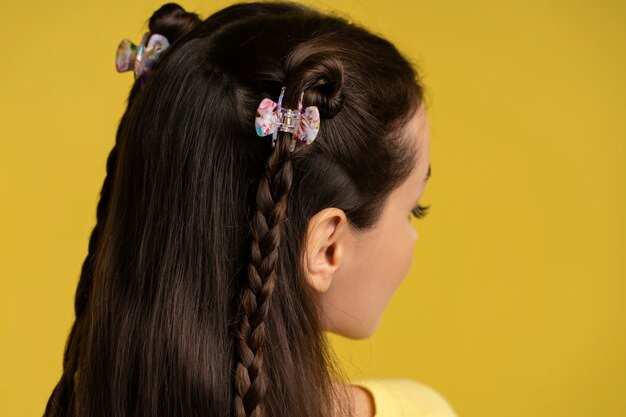 Penteado infantil simples para escola