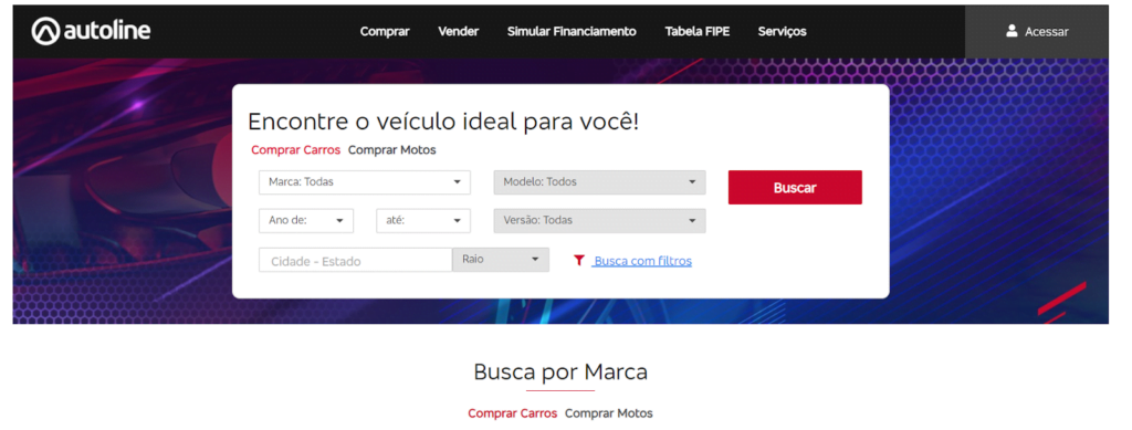 Comprar carros novos e usados online