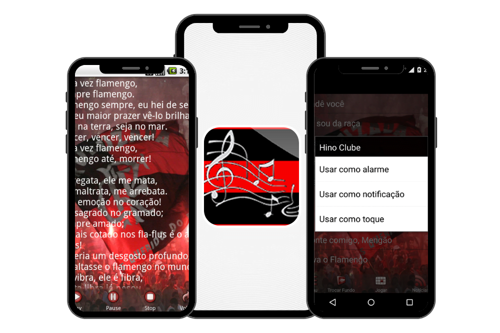 Aplicativo com as principais músicas da torcida do Flamengo 3 Músicas de torcida do Flamengo