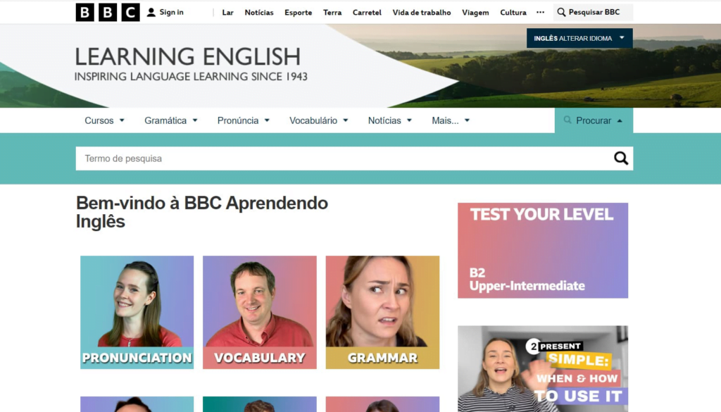 Curso de Inglês online grátis
