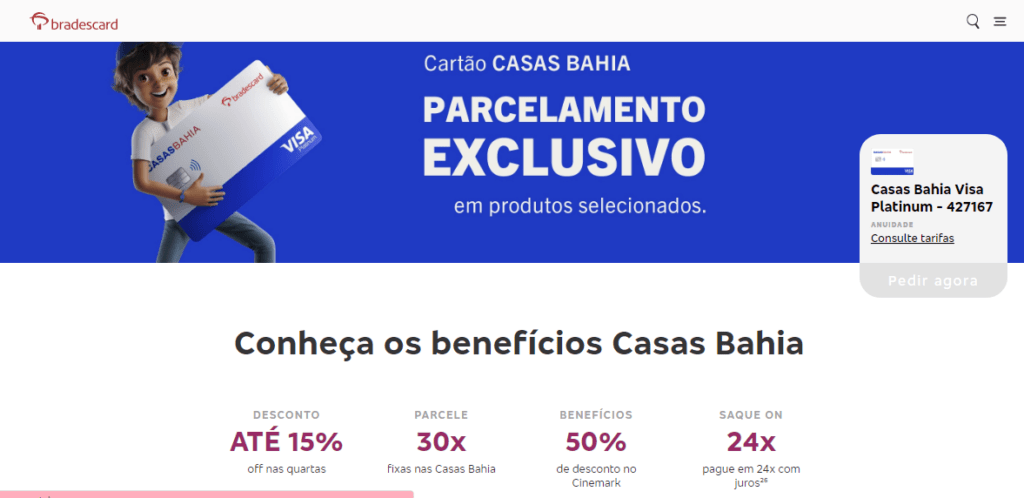 Como fazer um cartão das Casas Bahia pelo celular