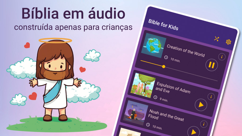 Olha que legal esse aplicativo de Bíblia infantil para crianças 2 Bíblia infantil para crianças