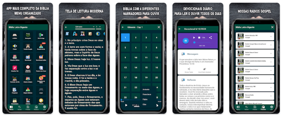 Bíblia com letras gigantes