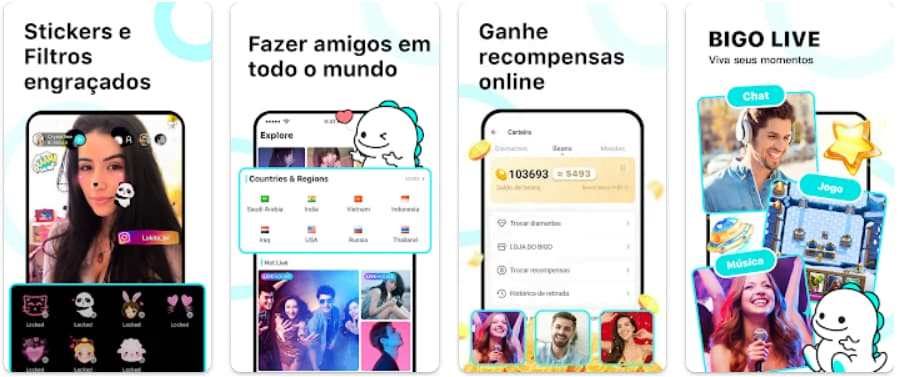 Assistir lives pelo celular