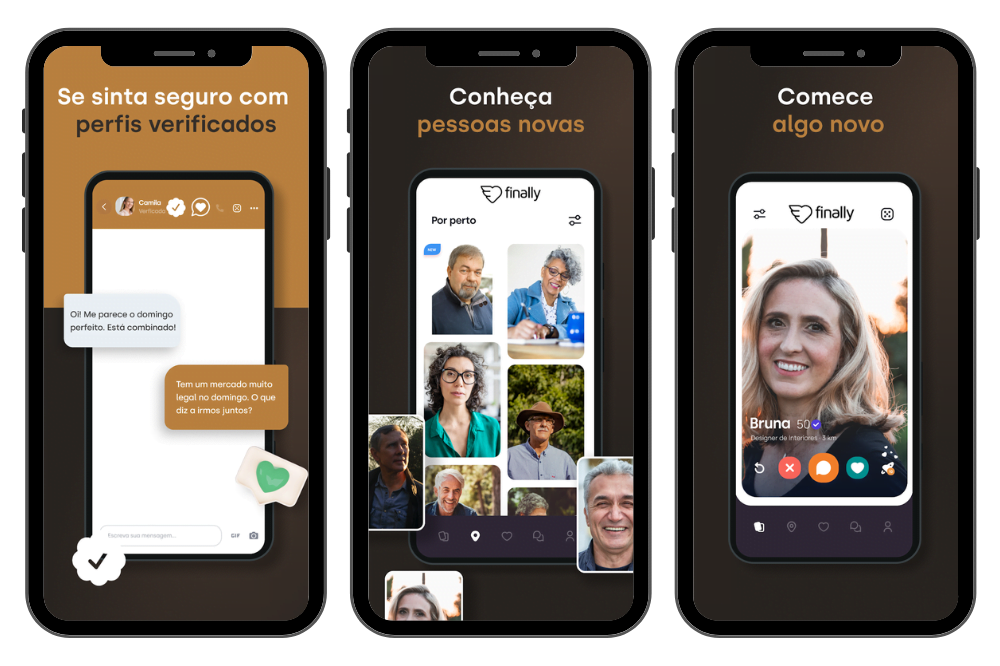 App de namoro para maiores de 50 anos