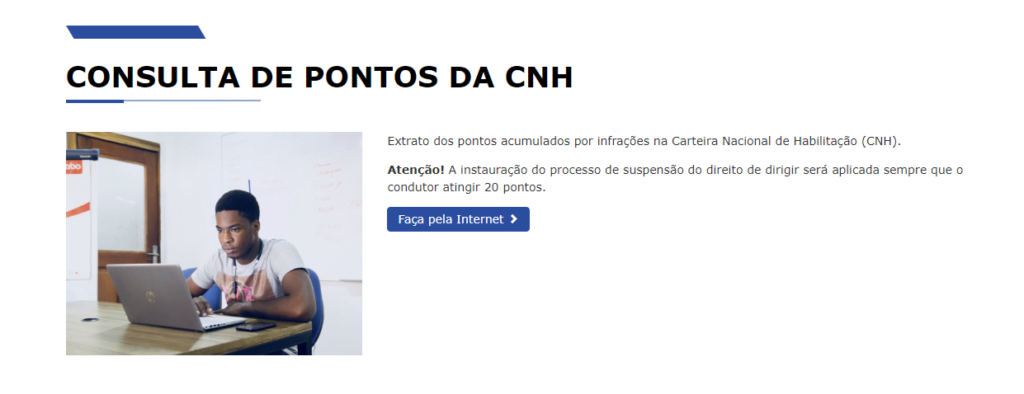 Como consultar pontos na CNH
