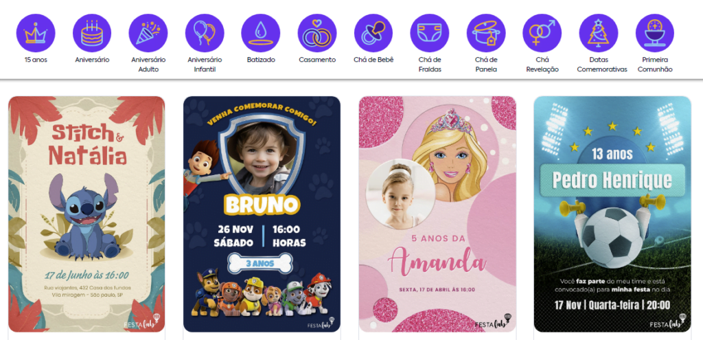 Como fazer convite de aniversário pelo celular