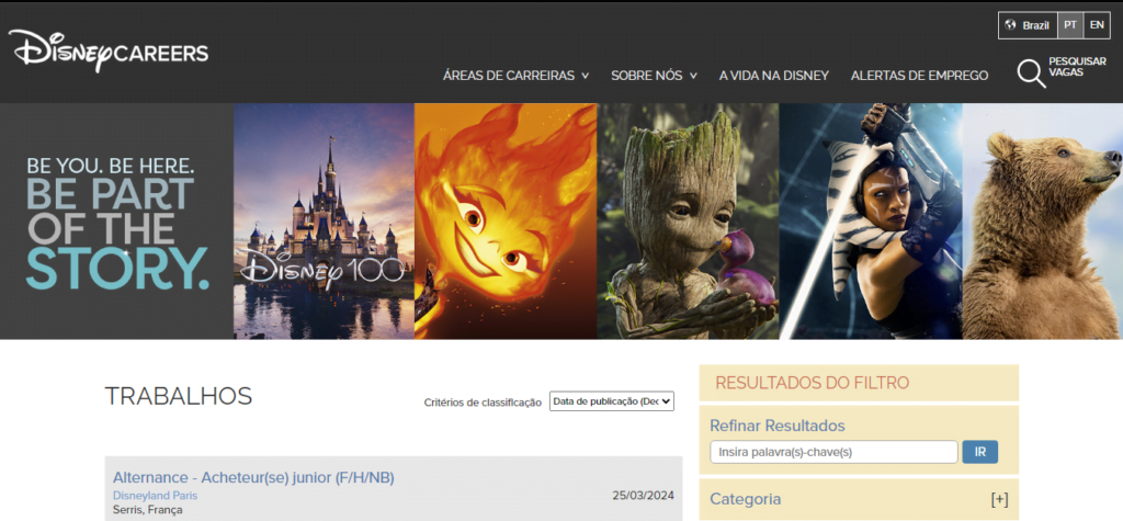 Trabalhar na Disney