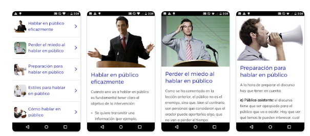 Aplicativo para aprender falar bem em público: Curso de Oratória 2 Aplicativo para aprender falar bem em público