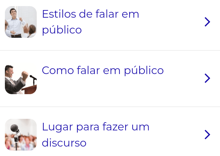 Aplicativo para aprender falar bem em público: Curso de Oratória 3 Aplicativo para aprender falar bem em público