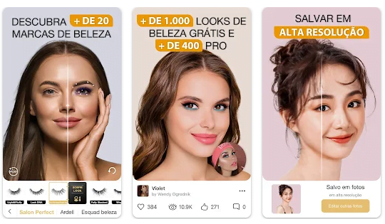 Conheça o aplicativo número 1 para simular maquiagem grátis 2 Aplicativo simulador de maquiagem