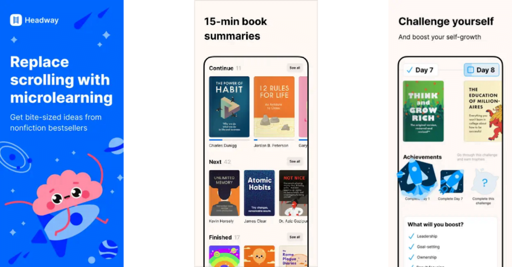 Aplicativo Headway: livros resumidos em 15 minutos 2 Aplicativo para resumos de livros