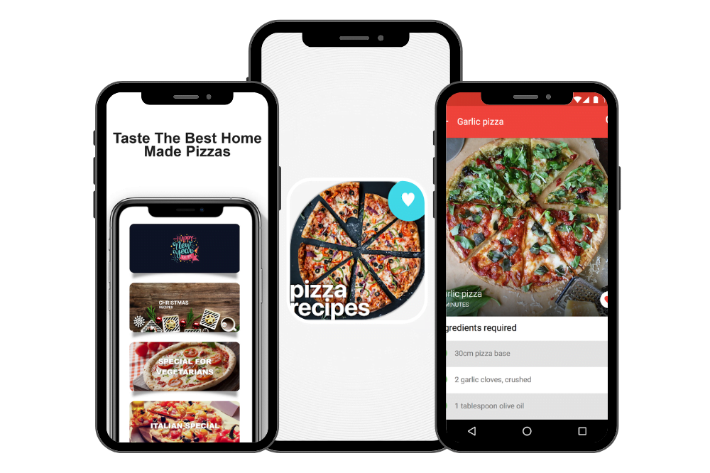 Aplicativo de receitas de pizza