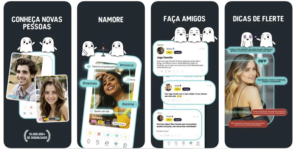 Aplicativo de namoro para pessoas tímidas