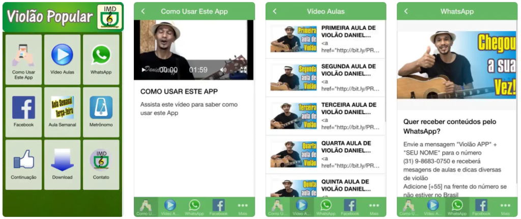 Aplicativo para aprender tocar violão
