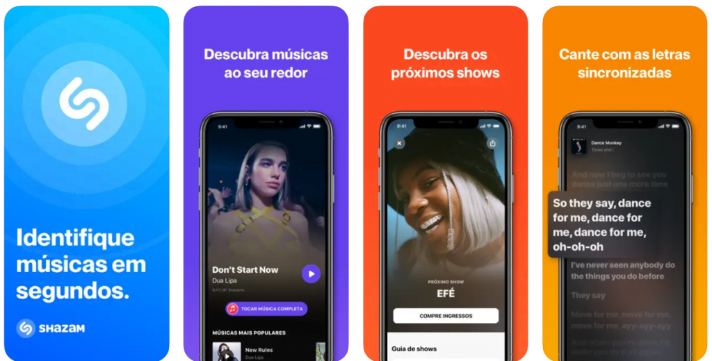 Descobrir música tocando