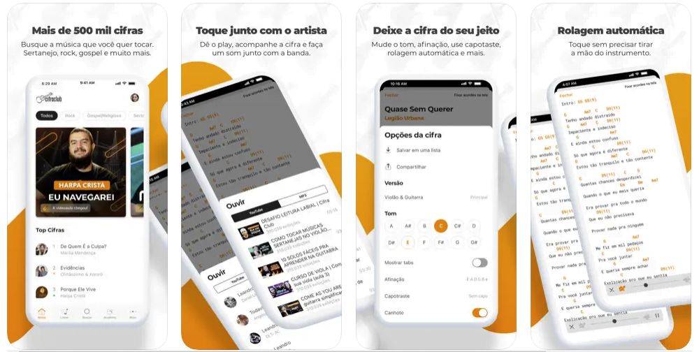 Tenha muitos acordes para violão no seu celular com esse aplicativo 4 Aplicativo de acordes para violão