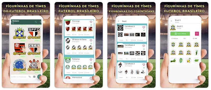 Figurinhas de times de futebol para WhatsApp