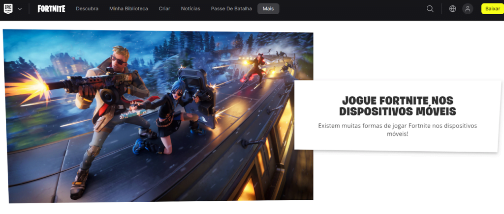 Como baixar Fortnite no celular