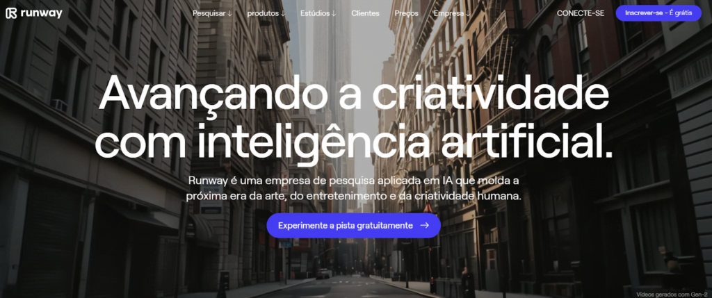Aplicativo para gerar vídeos com IA