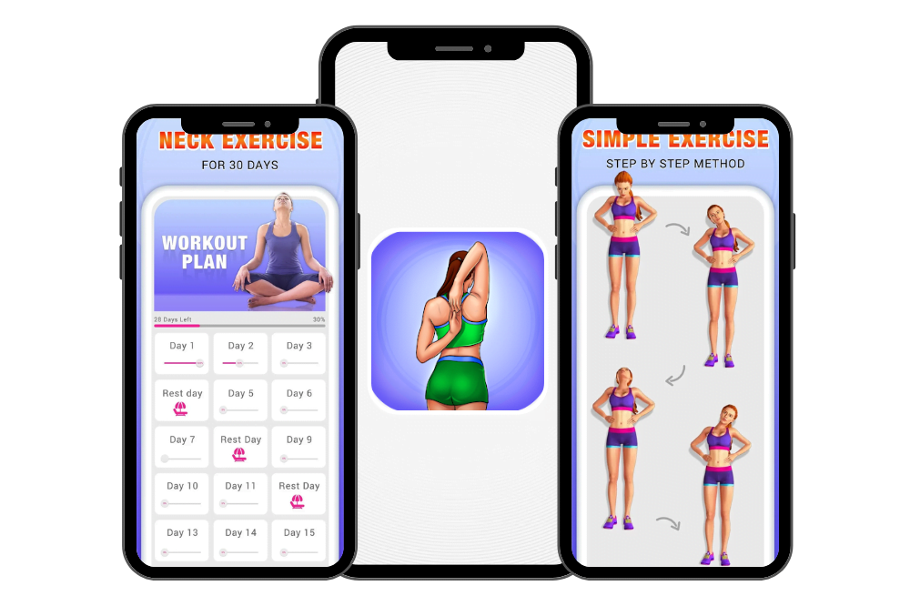 Aplicativo de exercícios para o pescoço