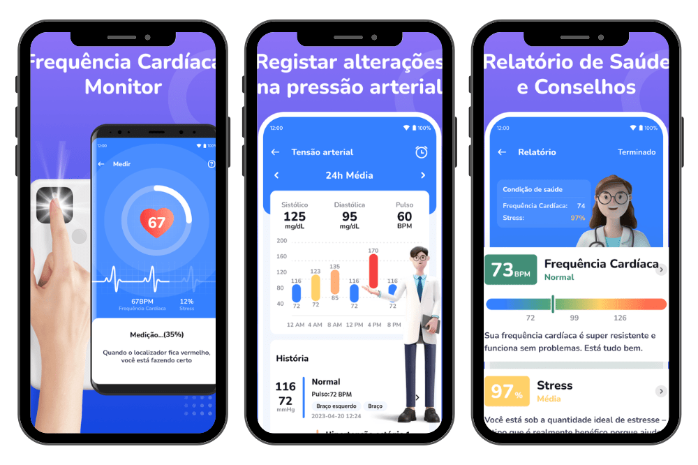 Aplicativo para monitorar pressão arterial e açúcar no sangue