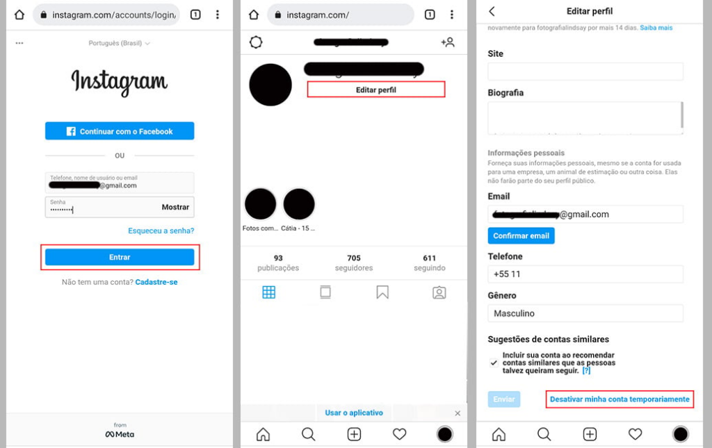 Como desativar o Instagram temporariamente
