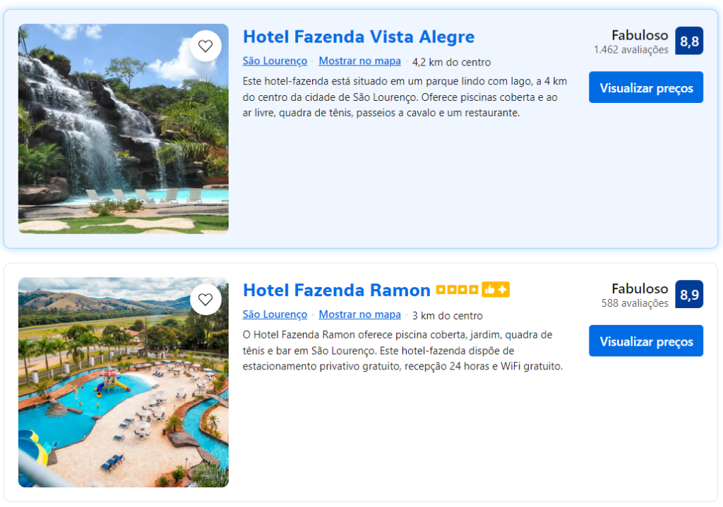Hotel fazenda em Minas Gerais