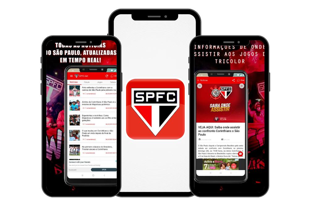 Aplicativo para ter notícias do SPFC em tempo real 2 Aplicativo notícias SPFC tempo real