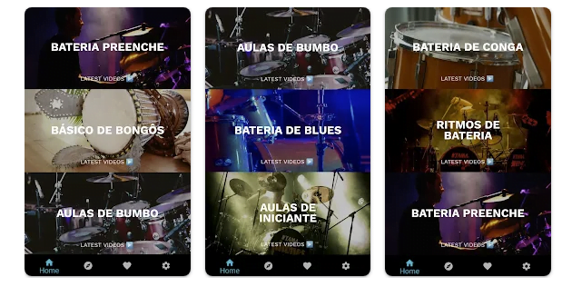 Aplicativo para aprender tocar bateria
