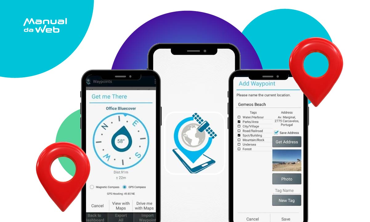 Aplicativo GPS Waypoints para profissionais