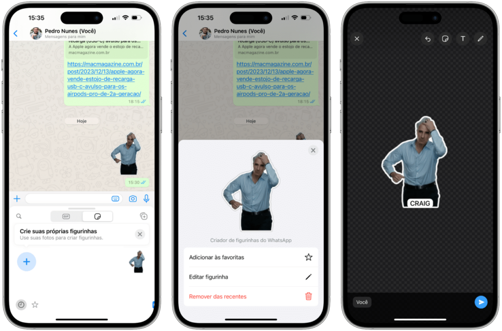 Como editar figurinhas no WhatsApp