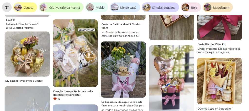 Presente Dia das Mães criativo
