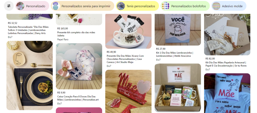 Presente Dia das Mães criativo