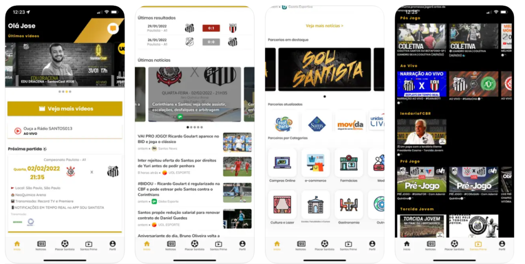 Aplicativo do Santos