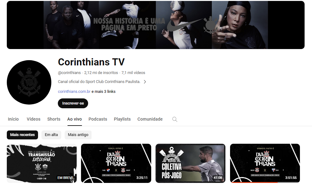 Corinthians/TV: onde assistir aos jogos do Corinthians ao vivo grátis 3 Assistir aos jogos do Corinthians ao vivo