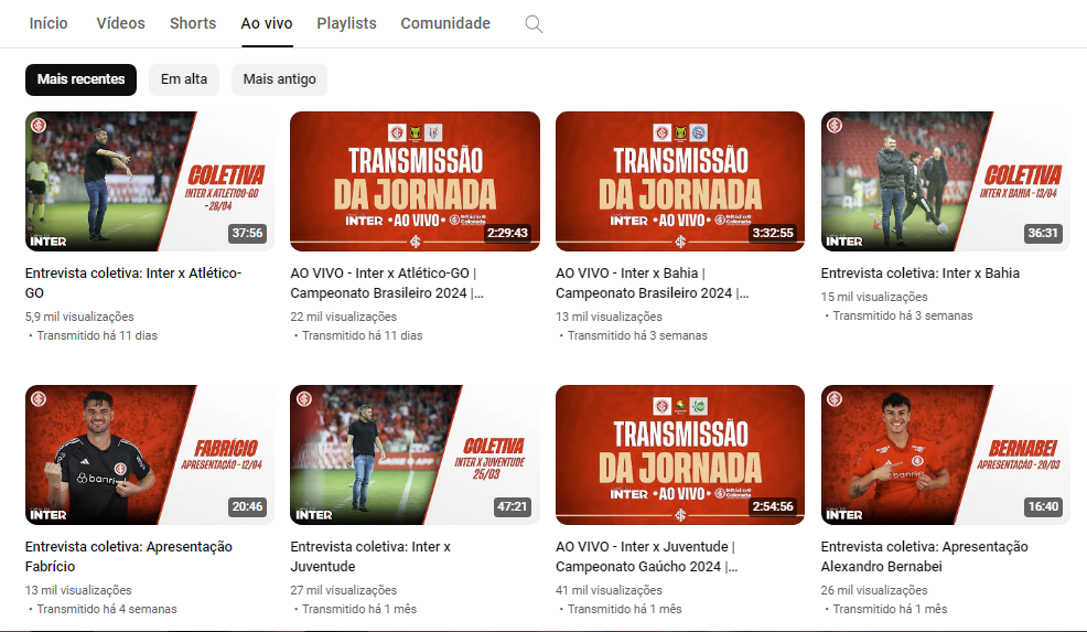 Jogo do Inter onde assistir