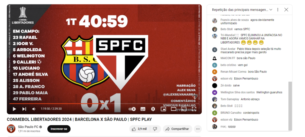Assistir jogo do São Paulo ao vivo