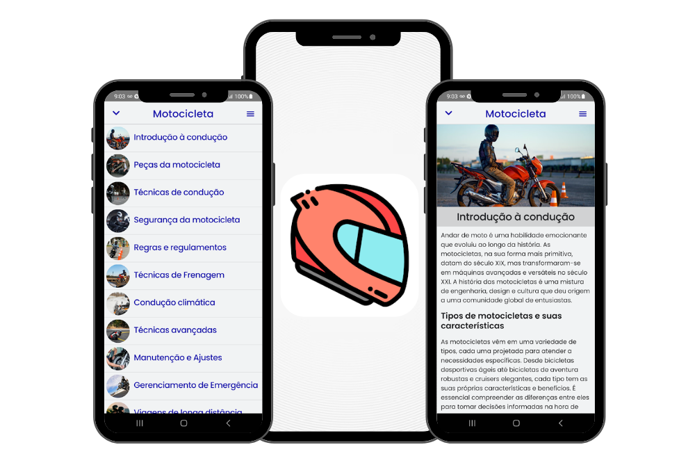 Aplicativo para aprender a dirigir moto
