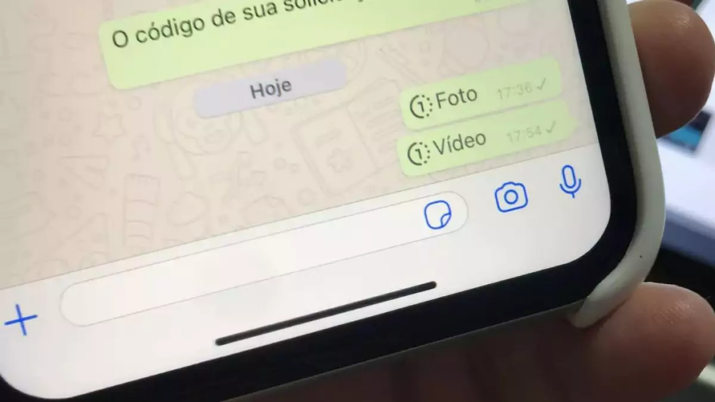 Como mandar foto temporária no WhatsApp