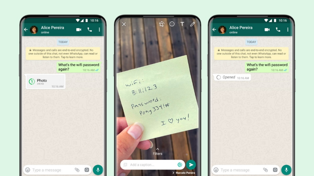 Como mandar foto temporária no WhatsApp