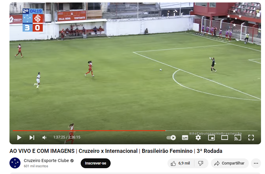 Assistir ao jogo do Cruzeiro ao vivo