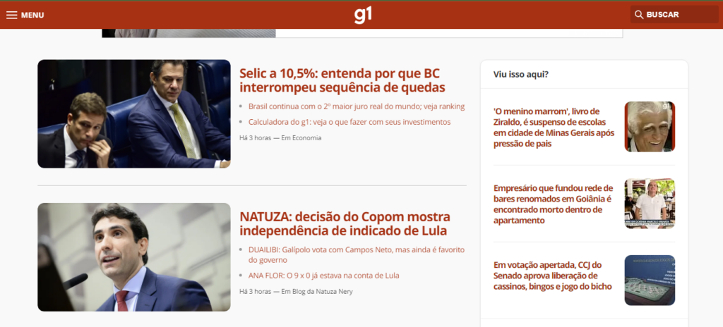 Notícias de hoje