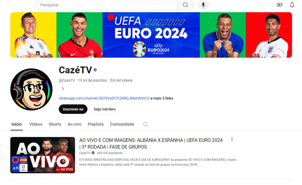 Jogos ao vivo