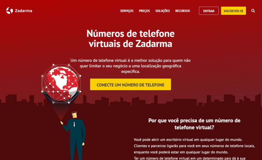Gerador de número de celular internacional