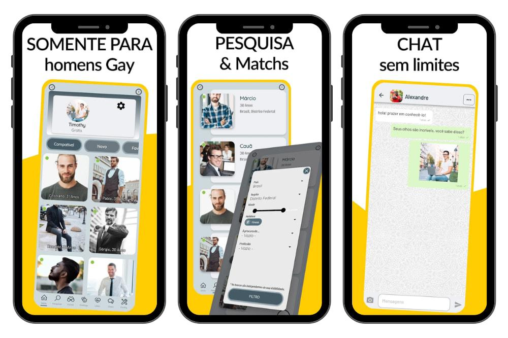 Aplicativo de namoro para homens