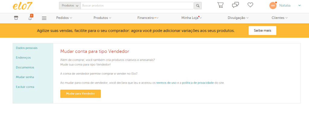 Aplicativo Elo7
