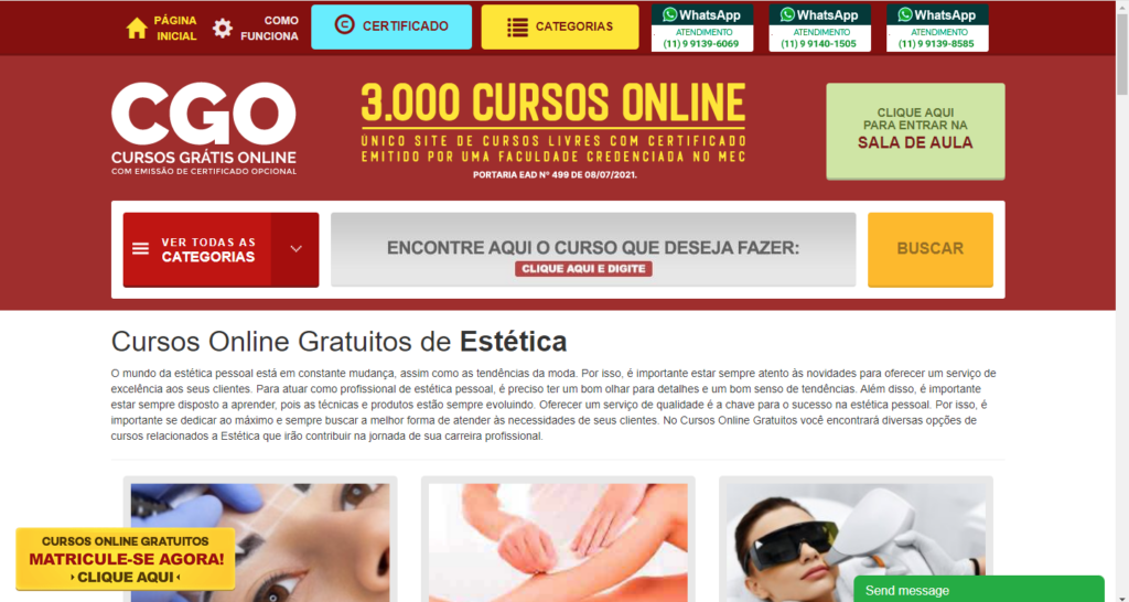 Cursos de estética
