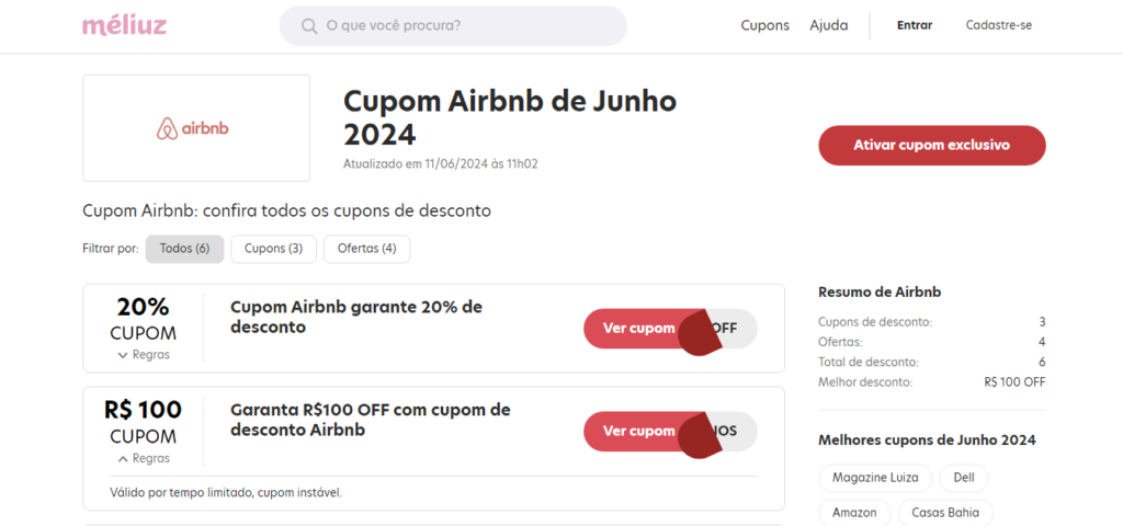 Como usar cupom de desconto no Airbnb: aprenda rápido 3 Cupom de desconto no Airbnb