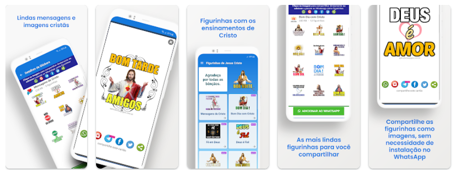 Aplicativo figurinha de boa noite com Jesus para WhatsApp 2 Figurinha de boa noite com Jesus para WhatsApp
